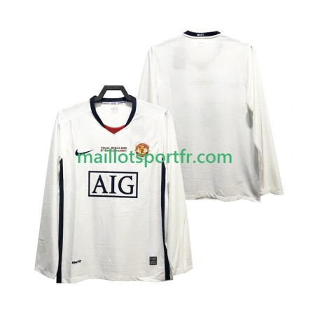 Maillot de Foot Manchester United Champions League 2008 2009 Retro Exterieur ML